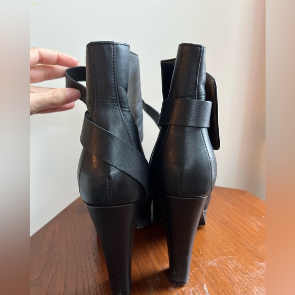 ALLSAINTS Esma Boot Heels Black Leather Made in Portugal Size 36 EU - Picture 16 of 16
